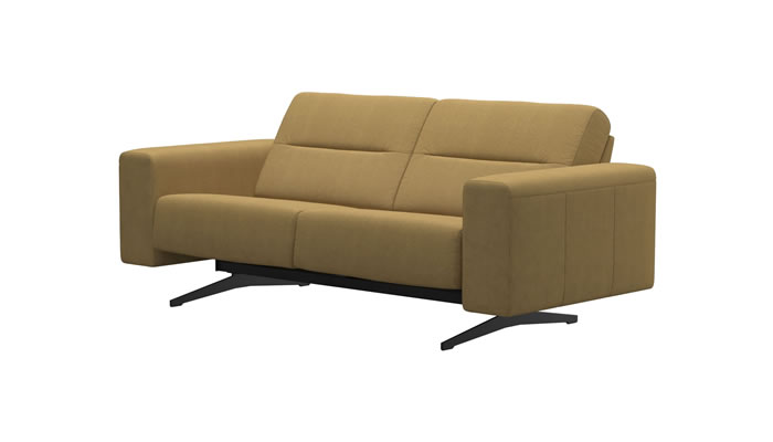 Stressless Stella 2 Seater Sofa in Yoredale Mustard Fabric